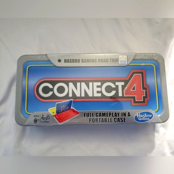 : Sealed Hasbro Road Trip Connect 4 Board Game Full Gameplay in Portable Case - Picture 1 of 6